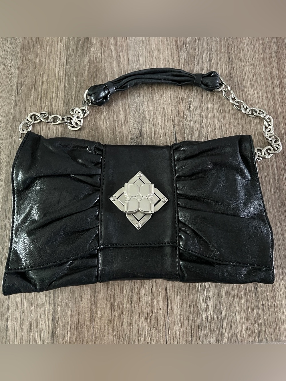 BCBGMAXAZRIA Black Bow Shoulder Bag